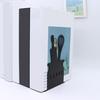 Metal Book Ends for Shelves Black Kitchen Essentials Design Bookends for Home Office Decor Heavy Duty Non-skid Book Ends Stationery Supplies