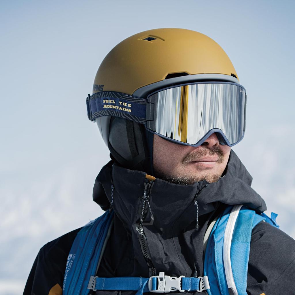 SWANS Ski Snowboard Helmet for Adults P1 MNV Matte Navy L Size HSF-241 (58cm-61cm)