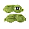 Green Big Eyes Frog Sleep Eye Mask Cartoon Plush Sleeping Eye Cover Lovely 3D Eye Mask  Travel Nap