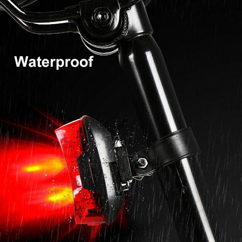 2-светодиодный яркий велосипедный безопасный задний фонарь с мигающим задним фонарем