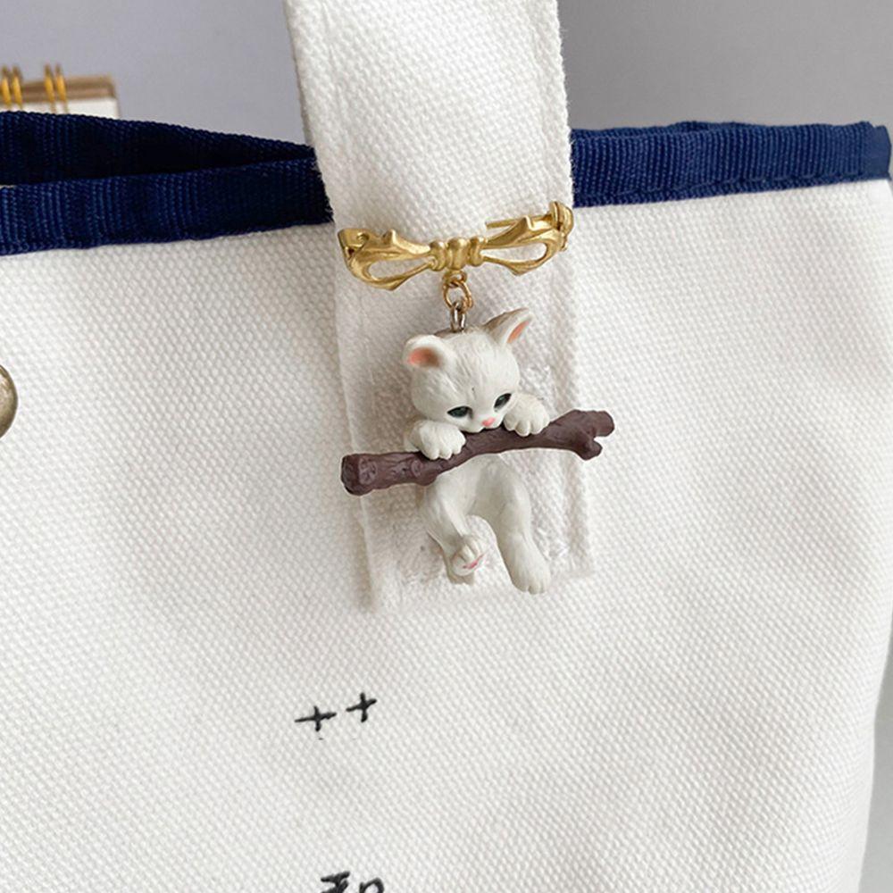 Boys Gift Cartoon Design Girls 3D Cat Brooch Clothes Accessories Korean Style Badge Women Brooch