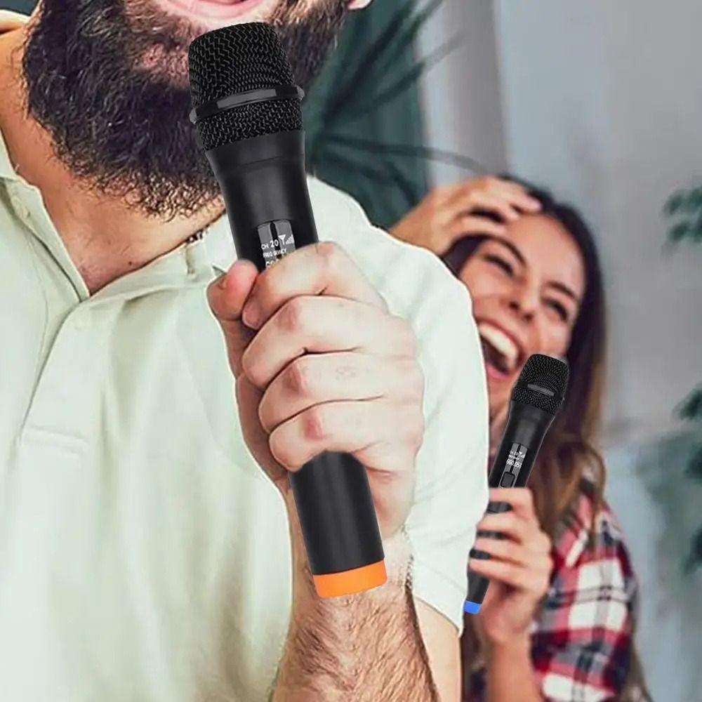 Профессиональный ручной микрофон, одинарный/двойной, для караоке, беспроводной микрофон, наружное руководство