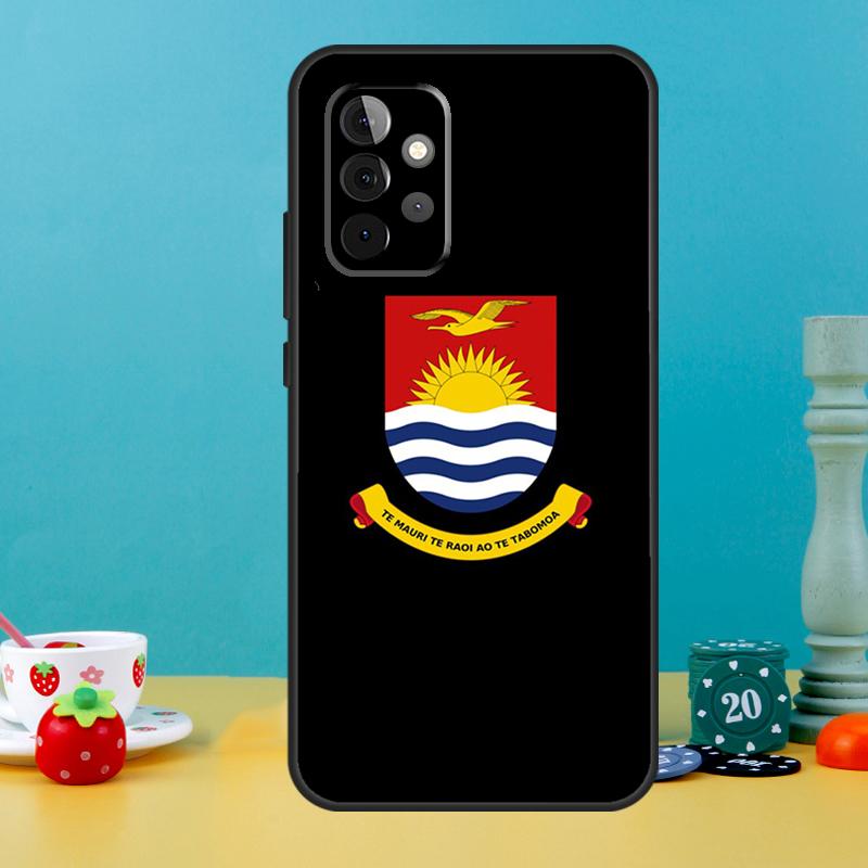 Kiribati Passport Flag Map Case For Samsung Galaxy A25 A54 A34 A14 A52 A32 A12 A13 A33 A53 A15 A16 A36 A56 A26 A05 A35 A55