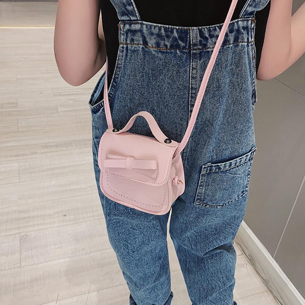 Fashion Small Purse For Little Girls Toddler Kids Cute Bow Messenger Bag