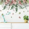 PVC Wall Sticker New Watercolor Green Leaf Tropical Plant Waterproof Living Room Bedroom Corner Decal Decal Leaf