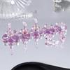 Press On Nail Tip Practice Stand Crystal Flower Shape Aurora Nail Showing Shelves  Beginner