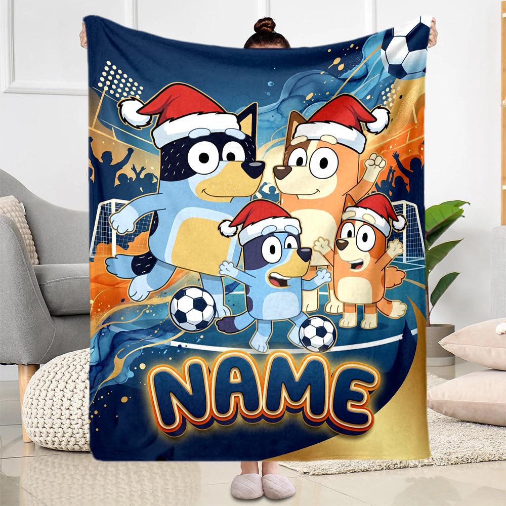 Pizza Party Pals Customize Text Blanket Multi-purpose Personalized Blanket Soft & Cozy for Livingroom Chair Office Nap Ideal for All Seasons
