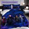 1PC Descendants pattern Bedding Quilt Set Quilt Cover Pillowcase Home Decoration Birthday Gift (1 * duvet cover + 2 * pillowcase, without core)