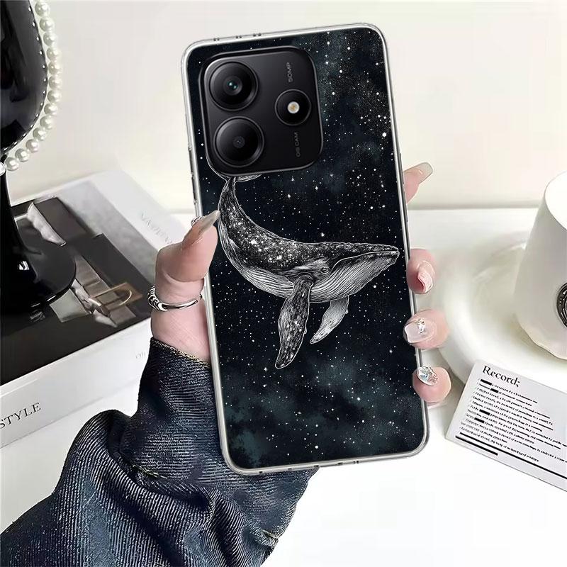 Горбатый кит Морской гигант Мягкий чехол для телефона Для Xiaomi Redmi Note 15 14 14S 13 12 Pro Plus 12S 11 11S 11E 10 10S 11T 5G Fundas Coqu