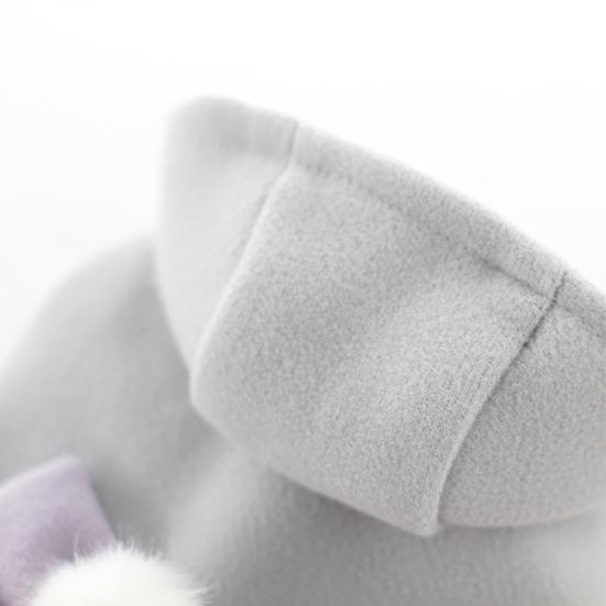 Yousheng Pet Cats Dog Clothes Multi-Layer with Bow-tie Ball Decoration 2-Legged Easy To Wear Hooded Pet Dress