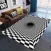 Stereoscopic Line Dizziness Carpet Living Room Sofa Home Decoration Large Carpet Anti Slip Bedroom Bedside Coffee Table Foot Pad