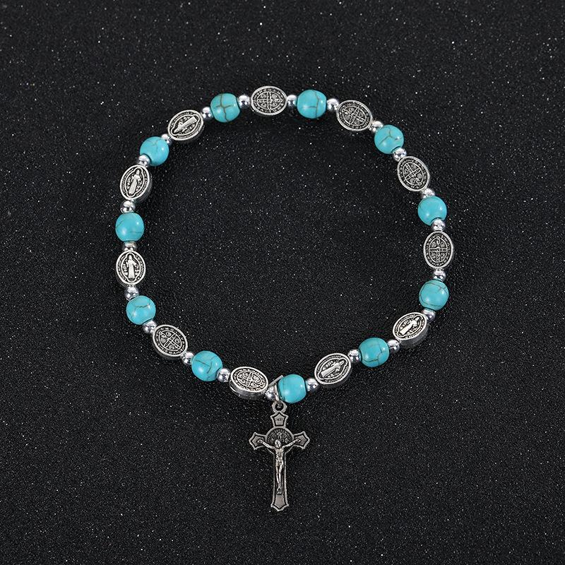 JYL TS Bracelet St. Benedict Cross  Charm Provides Spiritual Protection