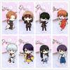 Cute Keychain Acrylic Pendant Souvenir Anime Cartoons Theme Doubleside Pendant Keyring