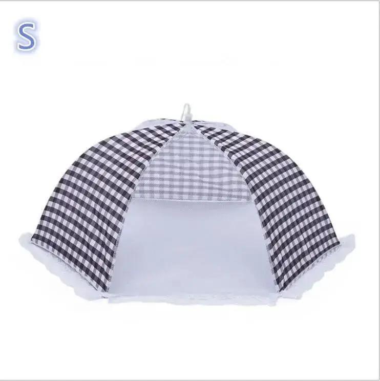 Складная крышка для еды в форме зонтика, защита от мух и комаров, кухонные инструменты для приготовления пищи, крышка для блюд, сетчатые крышки для еды
