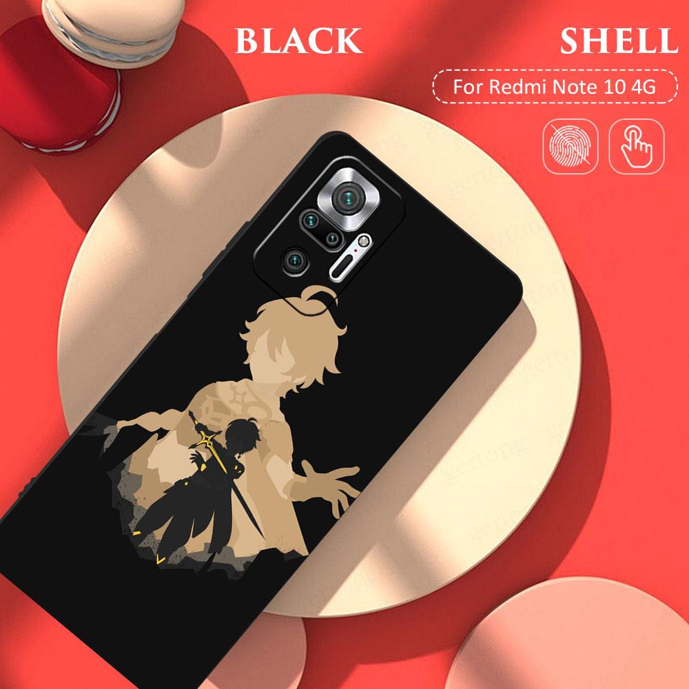 Чехол Celular Genshin Impact Аниме Капа для Xiaomi Redmi Note 10 Pro 9s 9c 8 9a K40 9 8t 9t 11 K40s 11t K50 11s