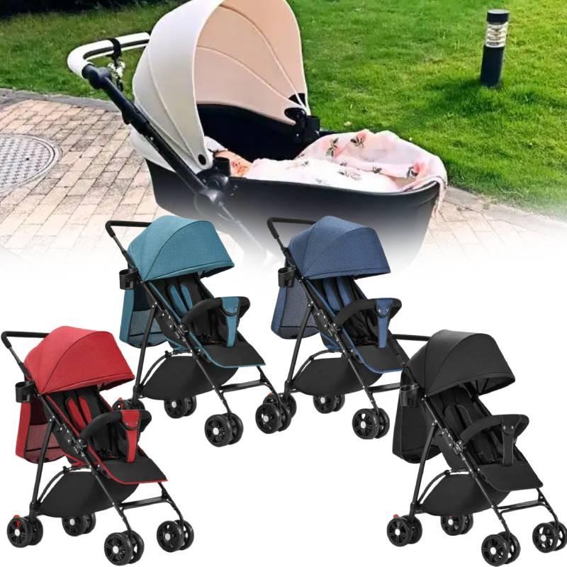 Versatile Convertible Baby Stroller Lightweight Easy Foldable Umbrella Pram For Infants