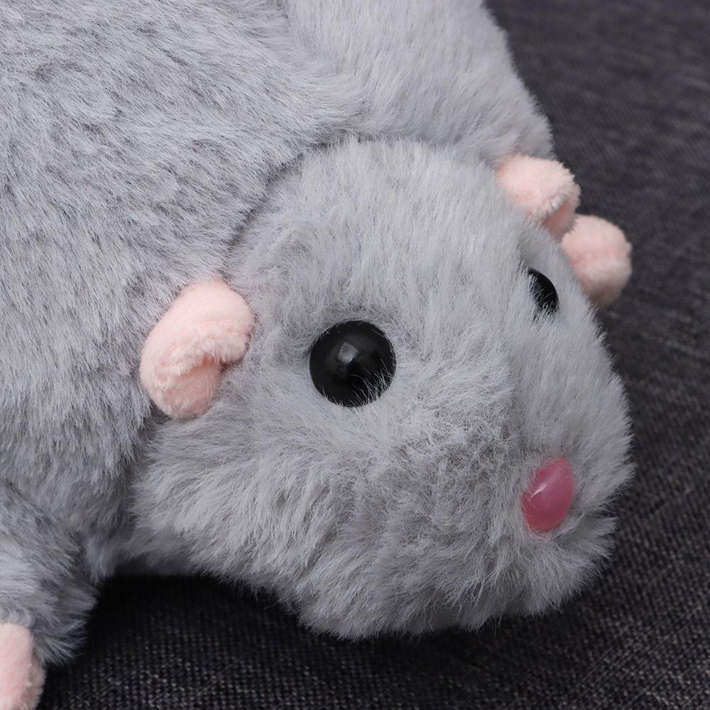 Plush Flower Branch Rat Doll Cartoon Animal Figure Cute Mouse Doll Kids Gift Birthday