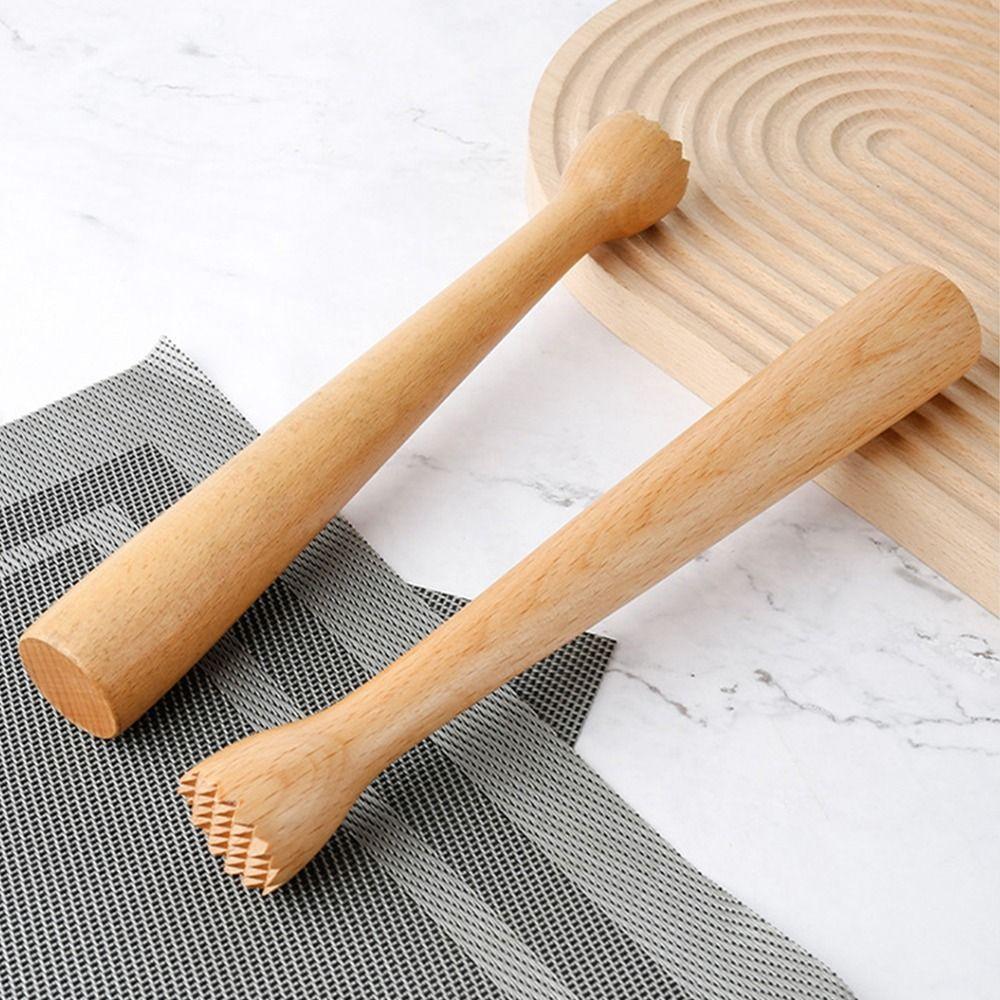 Прочный пестик для фруктового чая, мощный измельчитель льда, мадлер из буковой древесины, инструмент для бара