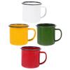 4 Pcs Travel Cup Retro Enamel Mug Water Coffee Set Old Style Office Breakfast Mugs
