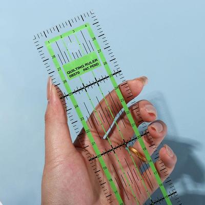DIY Акриловая линейка для квилтинга Прозрачная зеленая швейная линейка Прямоугольная линейка для рисования Портной