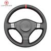 Черный чехол на руль автомобиля из искусственной кожи для Nissan 200SX S15 2001-2002 Silvia 1999-2000 Skyline R34 GTR GT-R 1998-2002