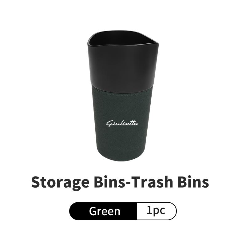 phngj8 Suede Car Trash Bin Storage Box Waterproof Trash Can For Alfa Romeo 159 Giulietta Giulia 147 Mito 156 159 166 GT Stelvio