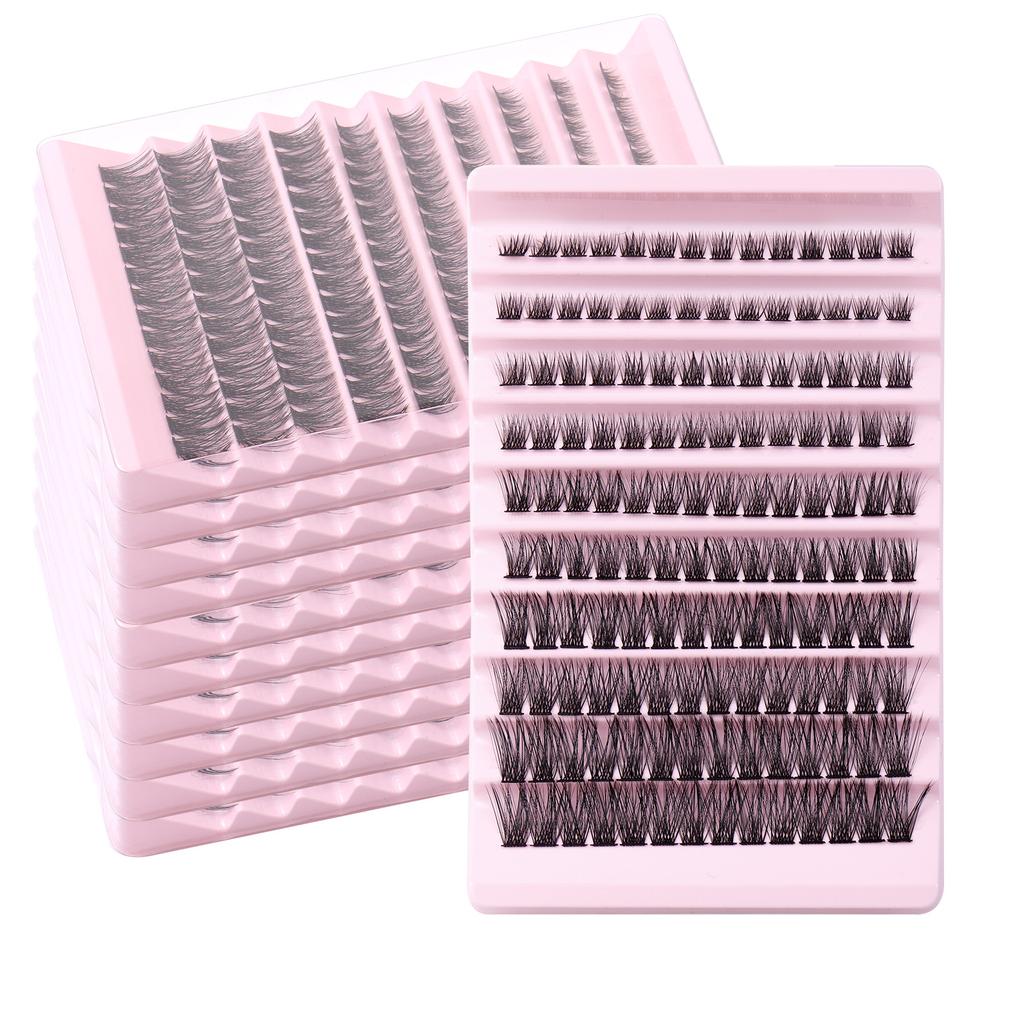 140 пучков D Song Single Tufts False Eyelashes Natural Large Capacity DIY Segmented Multi-hair Grafting Eyelashes