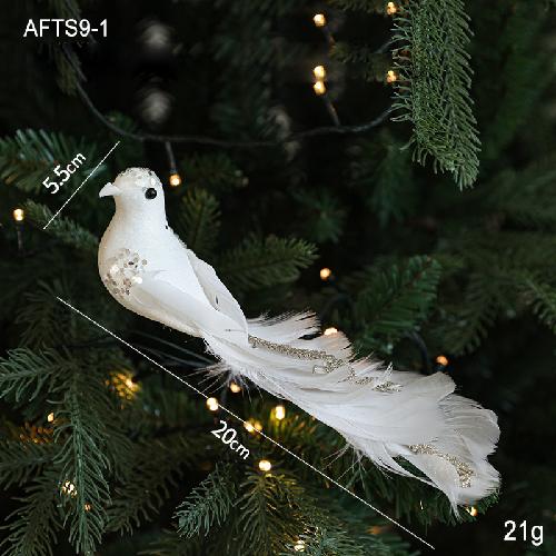 Foam Feather Bird Peacock Bird Decoration Christmas Tree Decoration Feather Pendant Christmas Decorations