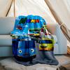 Personalized Custom Name Blanket - Tayo the Little Bus Print Design,Blanket for Sofa,Bed,Travel,Camping - Soft and Warm, Great Gift