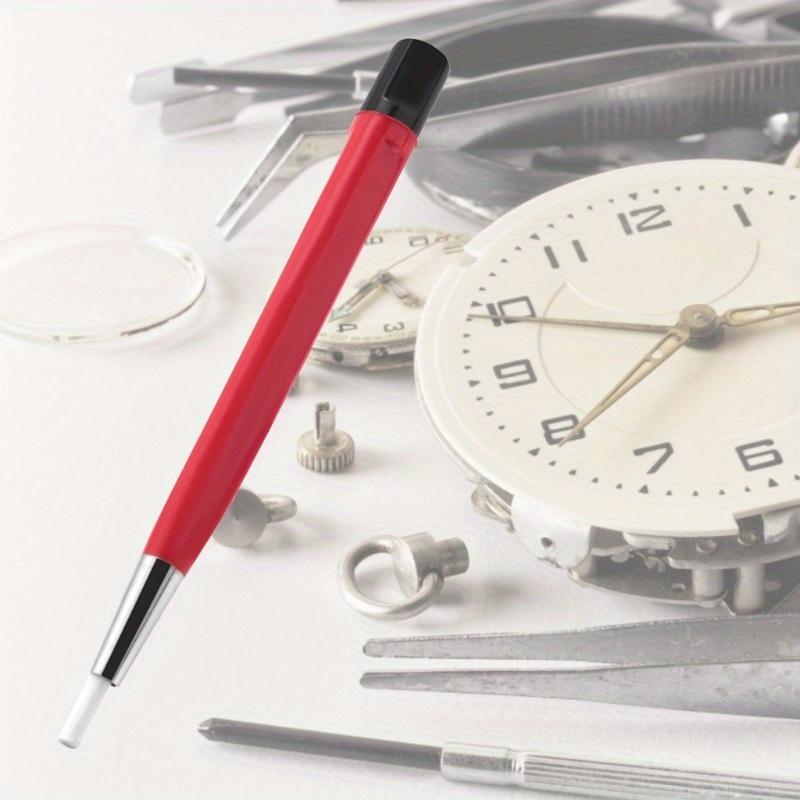 Щетка для удаления ржавчины с часов, ручка, стекловолокно, латунь, сталь, инструмент для очистки царапин, инструмент для ремонта деталей часов, полировальная ручка