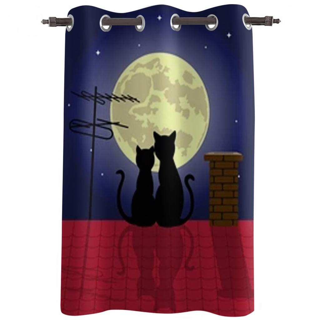 Abstract Flower Oil Painting Window Curtains for Living Room Luxury Bedroom Curtain Kitchen Blinds Drapes Curtains