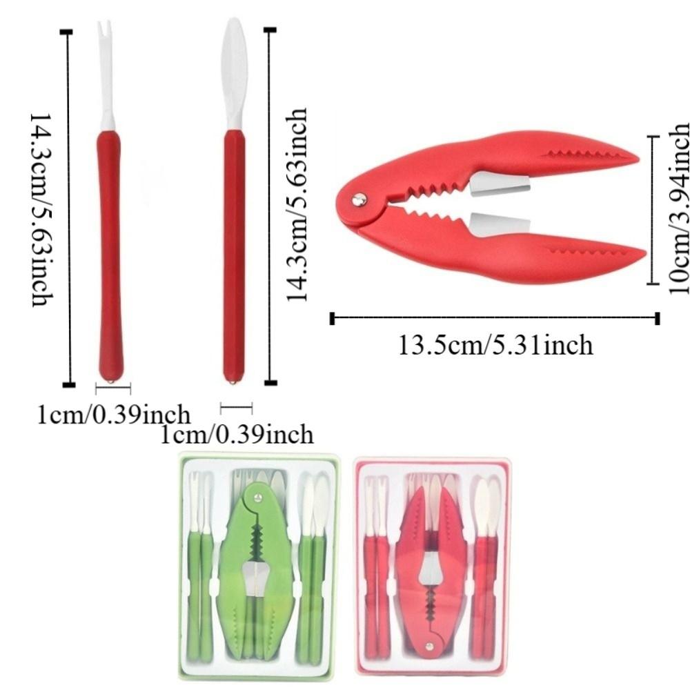 9pcs/set Efficient Lobster Cracker Plastic Crab Claws Sheller Crab Peel Tool Lobster Clamp Seafood