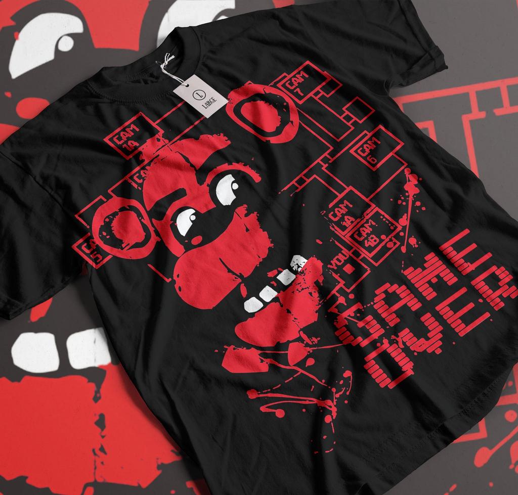 Five Nights At Freddys T-Shirt Phantom Bear Tee Scary Video Game Kids and Toddler Sizes