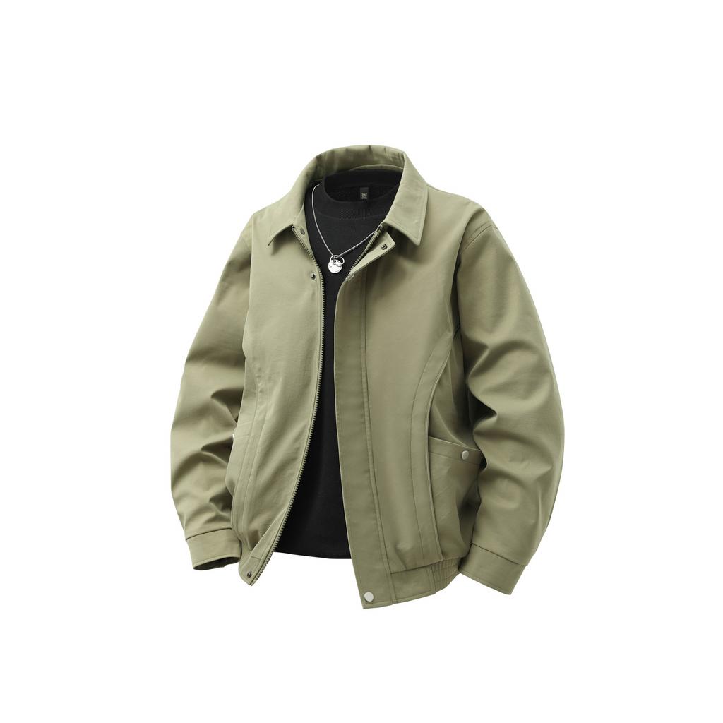 Add Fat Plus Size Men's Casual Lapel Jacket Spring and Autumn Thin Fat Man Versatile Men's Jacket