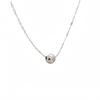 18K Gold-Plated Sterling Silver Fortune Bead Necklace - Luxury Laser Carved Women's Clavicle Chain