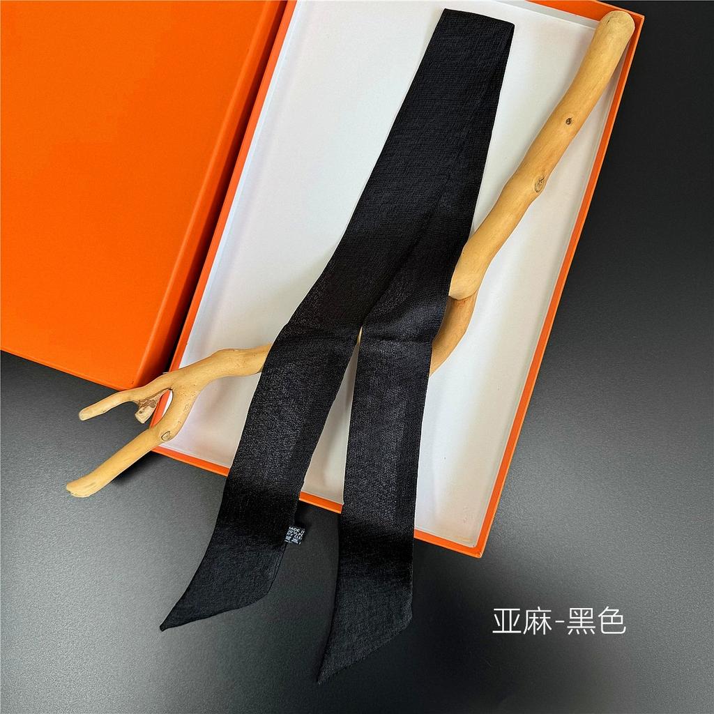 Women Ladies Headband Scarf Hair Bags Handle Decoration Tie Multifunction Narrow Line Ribbon Scarf