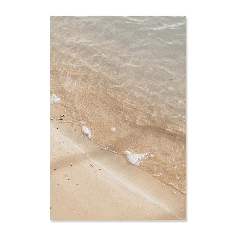 Бохо сушеные растения цветы травы пляжные волны пейзаж плакат холст живопись настенная живопись печать фотографии для гостиной домашний декор