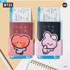 BTS BT21 Официальный минини ОБЛОЖКА ДЛЯ ПАСПОРТА Аутентичная клетчатая доска