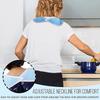 Lightweight Dining Clothing Protectors Soft Daily Care Apron Polyester Dining Cloth  Elderly