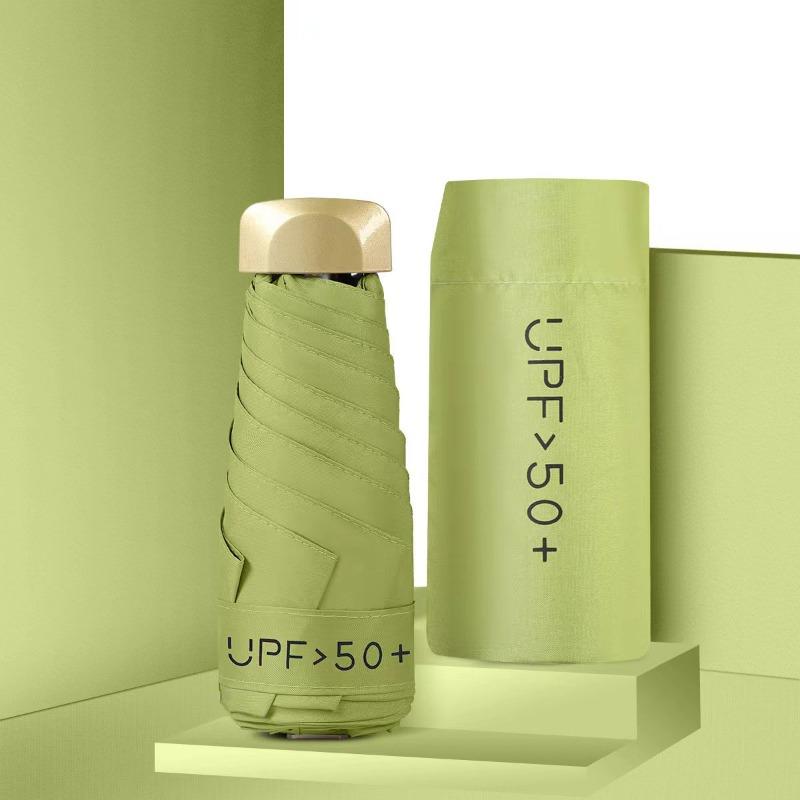 1PC 5 Fold Ultra Light Mini Umbrella Compact Travel Sun UV Protection Pocket Umbrella with Rubber Handle Parasol Umbrella