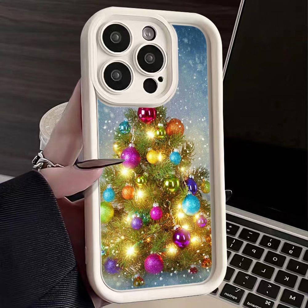 Чехлы для телефонов Ae114 Merry Christmas Christmas tree art для Xiaomi 12 11 Lite 5G NE Redmi 13C 14C 9a A3 Note 12 Pro 11s Angel Eye Ladder Protective Cover