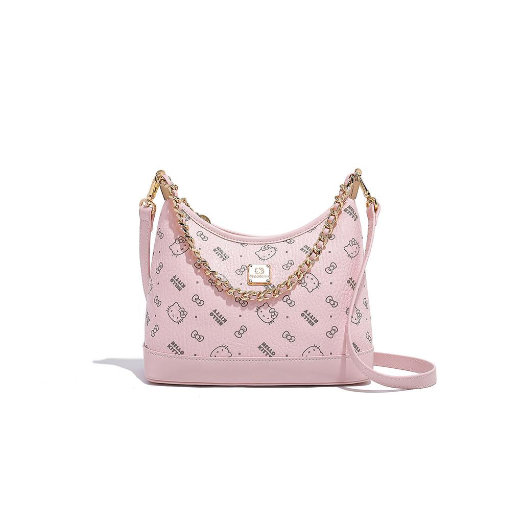 New Sanrio Hello Kitty PU Portable Crossbody Bag, Shoulder Bag Women's Pink/Brown/Milk Tea SHHF41588