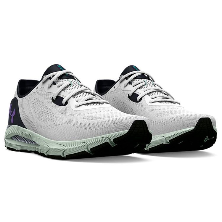 Under Armour HOVR Sonic 5 Модные Удобные Спортивные Тканевые Низкие Повседневные Кроссовки для Бега Женские кроссовки Белые 3025659-103