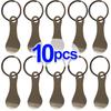 3/20pcs Metal Shopping Cart Tokens Trolley Token Key Ring Decorative Keychain Multipurpose Shopping Portable For Home Outdoor