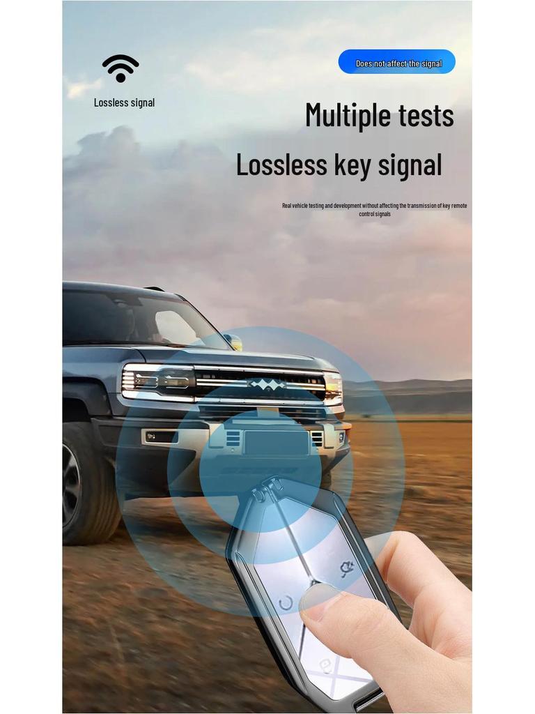 Чехол для ключа BYD Fangchengbao 5 и градиентный брелок-зеркальце для Leopard 5, Leopard 8 и Leopard 3. Подходит как мужчинам, так и женщинам.