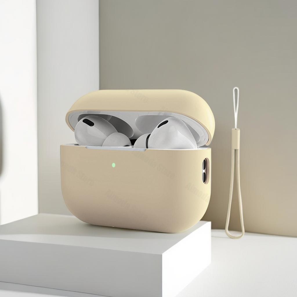 Чехол для Airpods Pro 2 Силиконовый Сплошной Беспроводной Чехол для Наушников Для Apple Air Pod Pro2 2-го Поколения Защитный Корпус