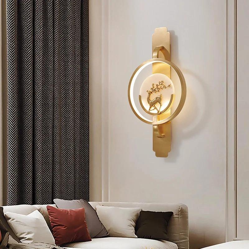 Modern LED Wall Lamp  Living Room Background Lamp Dining Room Staircase Corridor Bedroom Bedside Lamp Indoor Lighting