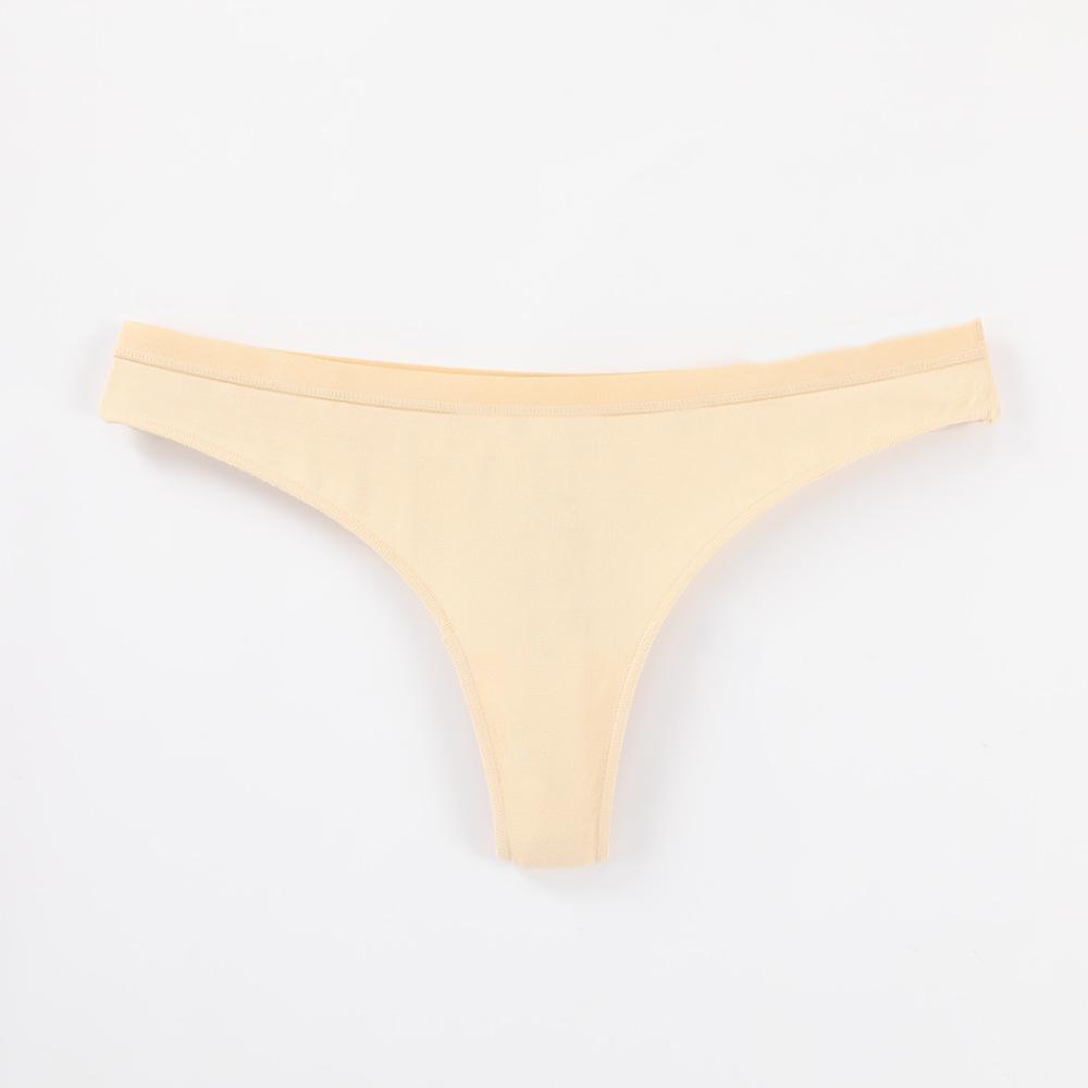 Женское нижнее белье из хлопка, молодежные сексуальные стринги, невидимые бикини