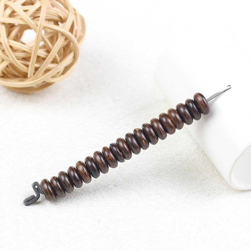 Хайаньские диски-спейсеры из кокосовой скорлупы 2*12 мм для изготовления своими руками тибетских буддийских четок-браслетов