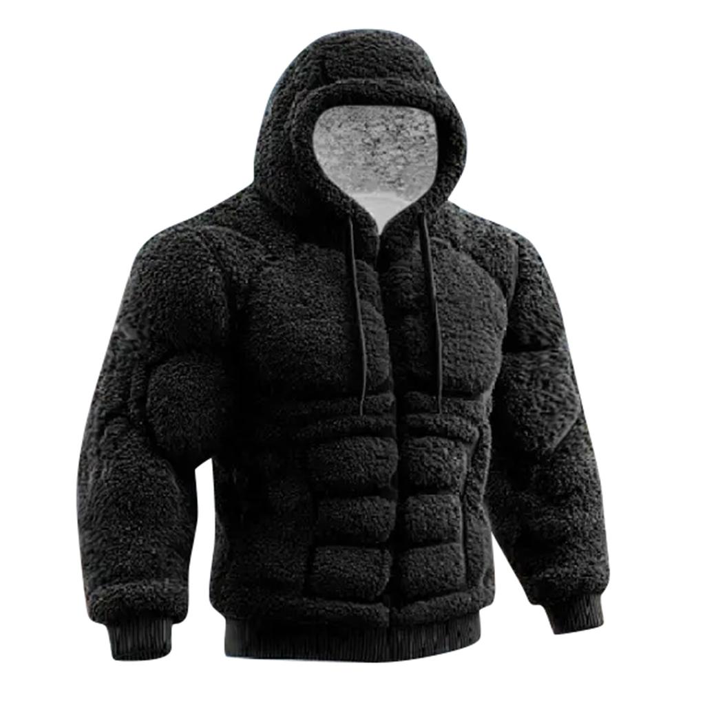 Мужской рождественский мускулистый уродливый принт, повседневный спортивный худи с длинным рукавом